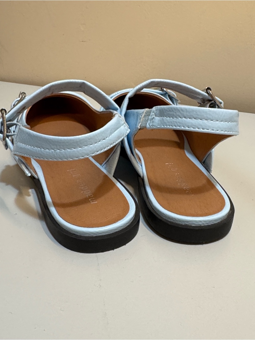 NEW✨ Madden Girl Light Blue Pointed Slingback Flats with Buckle Detail size 8 - Picture 8 of 9